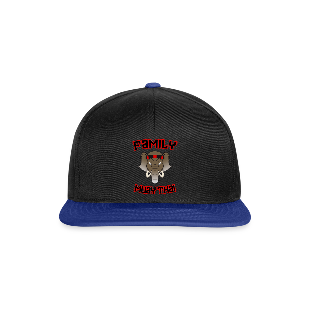 Casquette snapback - noir/bleu royal