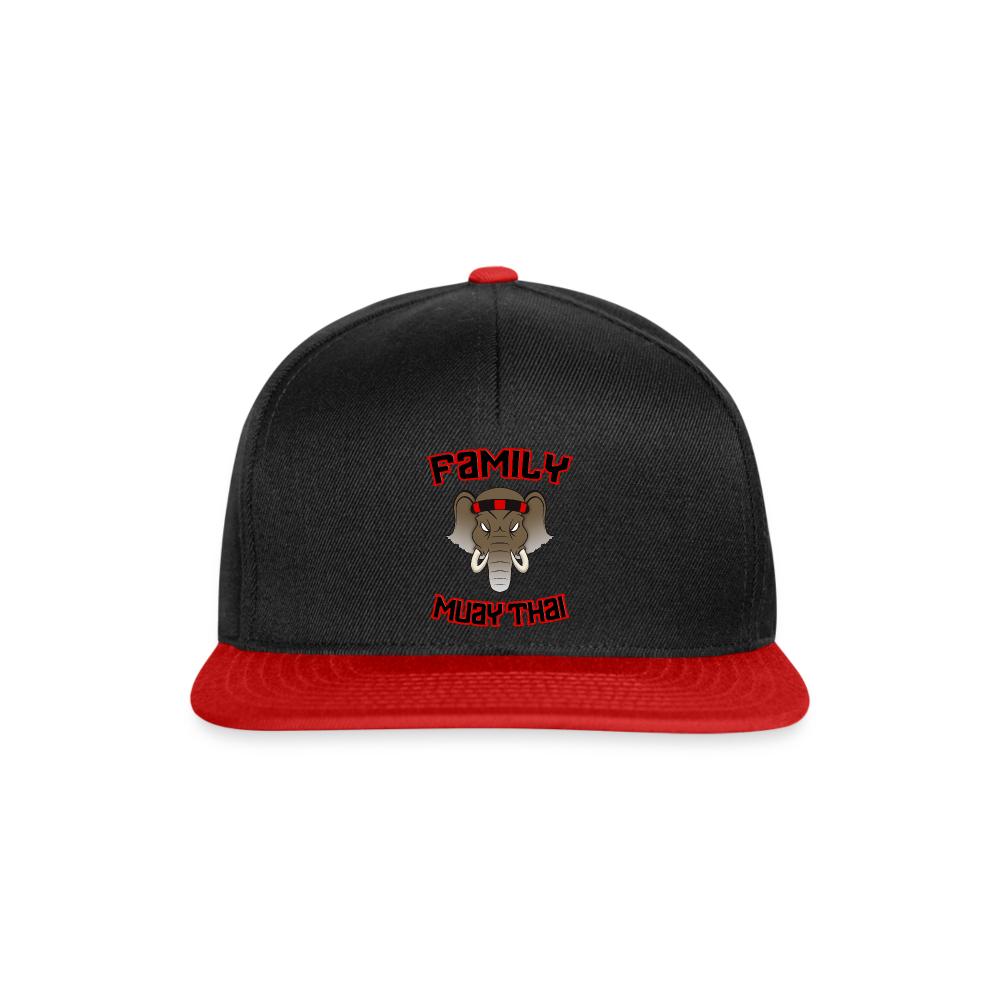 Casquette snapback - noir/rouge