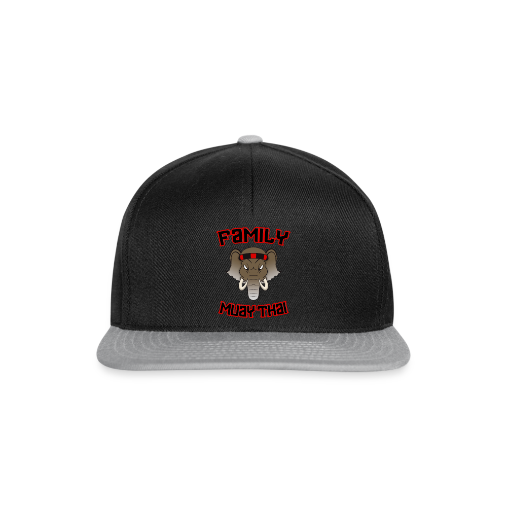 Casquette snapback - noir/gris