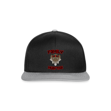 Casquette snapback - noir/gris