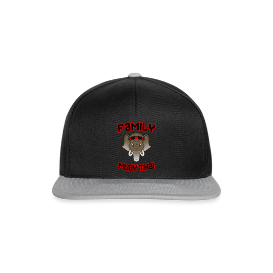 Casquette snapback - noir/gris