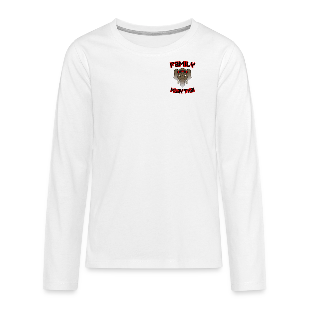 Teenagers' Premium Longsleeve Shirt - white