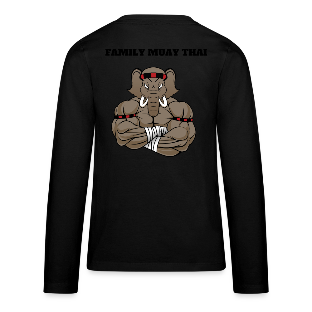 Teenagers' Premium Longsleeve Shirt - black