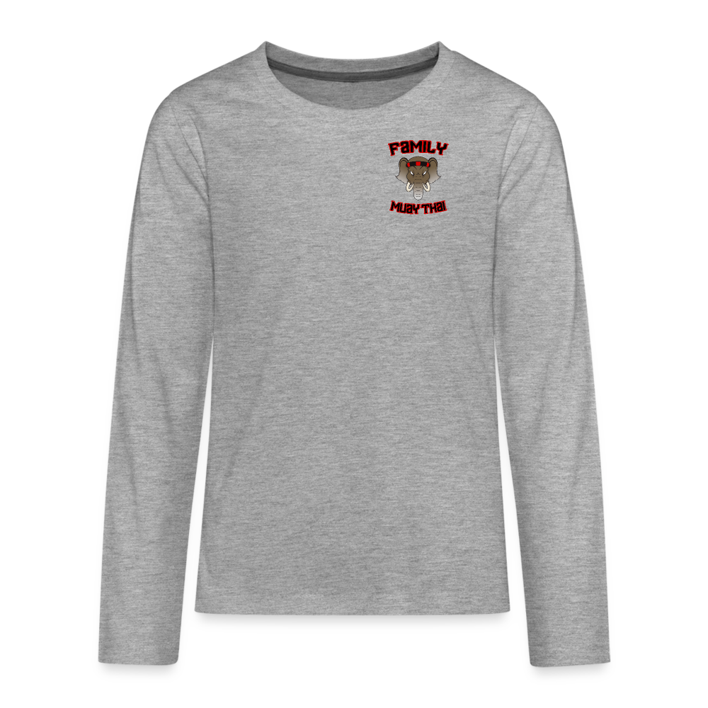 Teenagers' Premium Longsleeve Shirt - heather grey