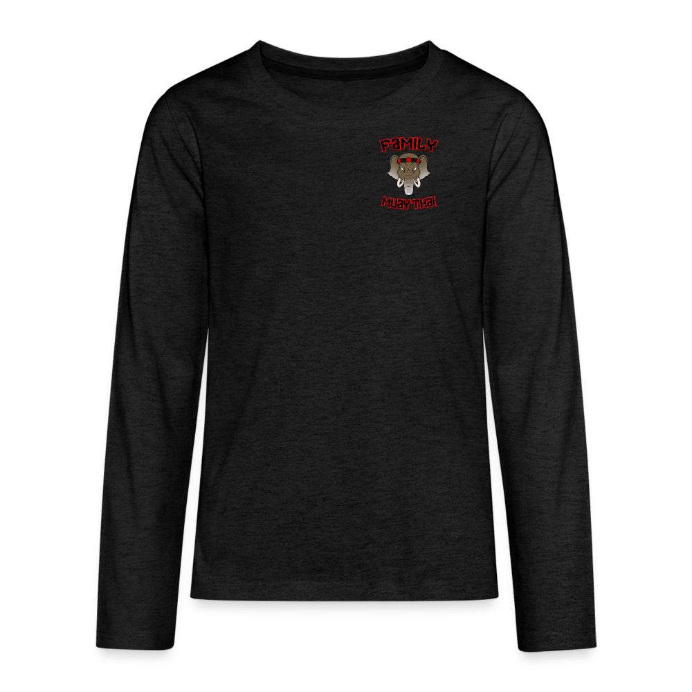 Teenagers' Premium Longsleeve Shirt - charcoal grey