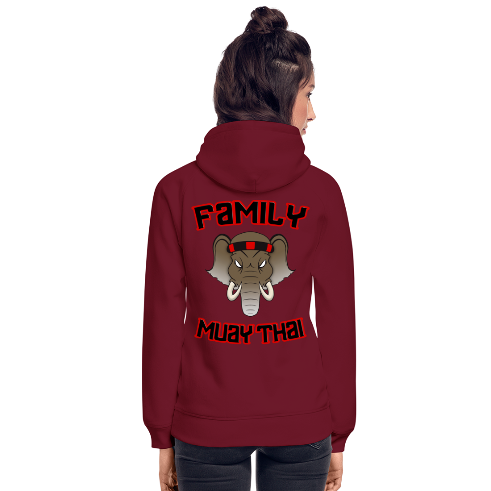 Sweat à capuche bio Stanley & Stella unisexe - bordeaux