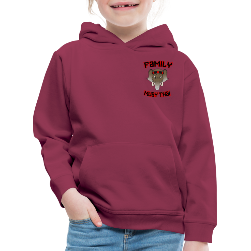 Pull à capuche Premium Enfant - bordeaux