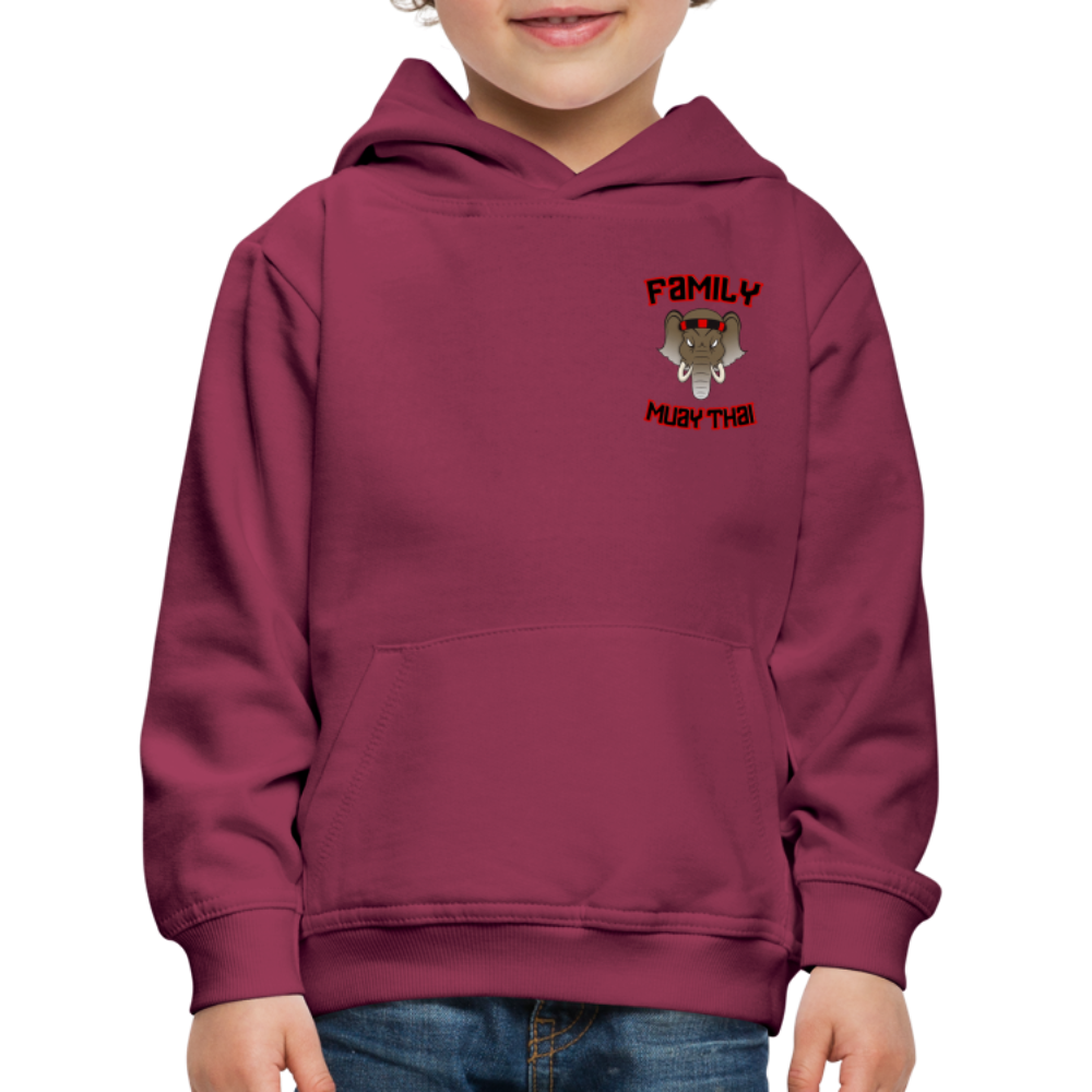 Pull à capuche Premium Enfant - bordeaux