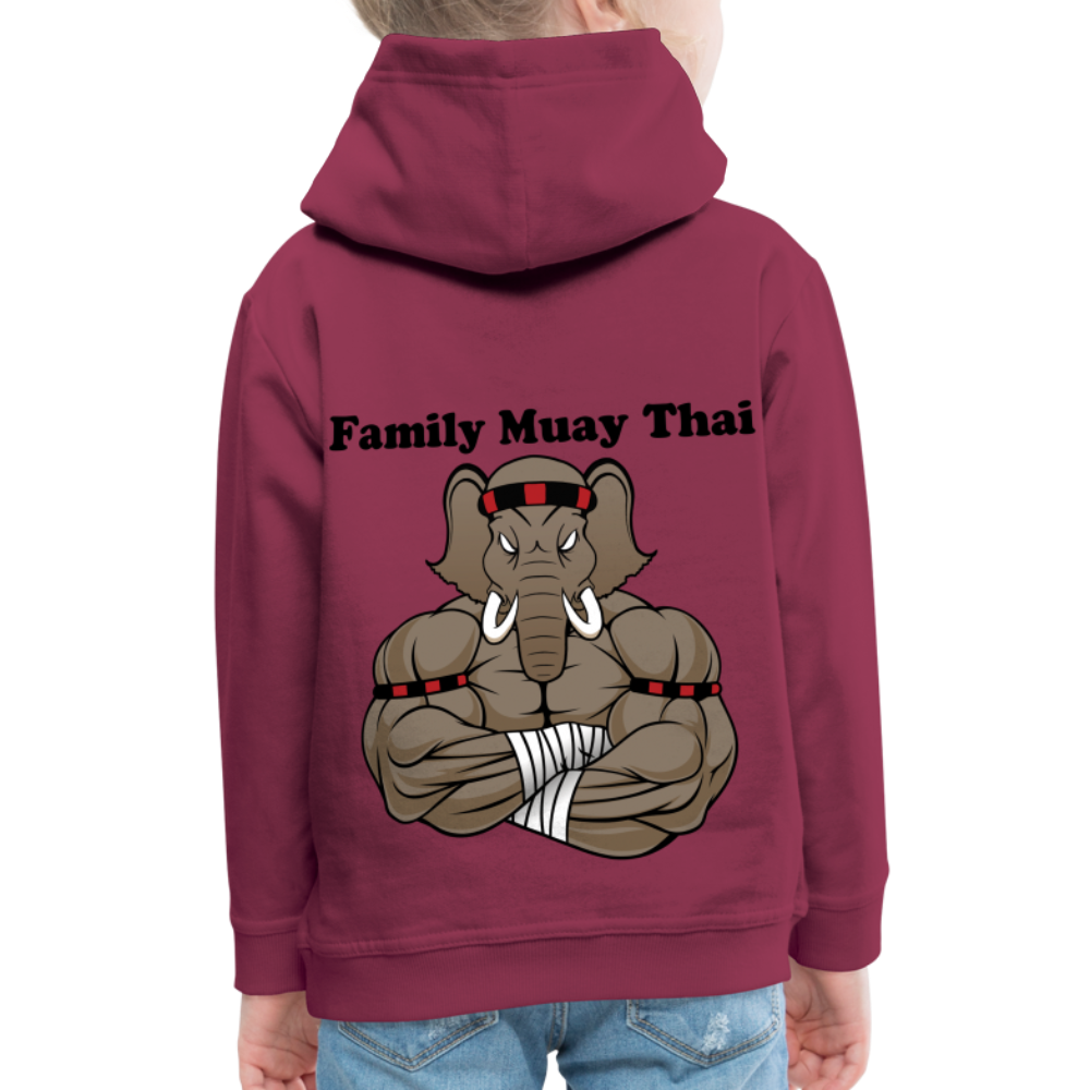 Pull à capuche Premium Enfant - bordeaux