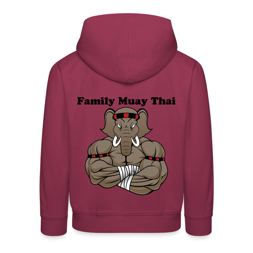 Pull à capuche Premium Enfant - bordeaux