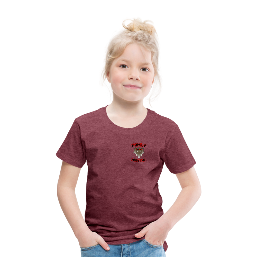 T-shirt Premium Enfant - rouge bordeaux chiné