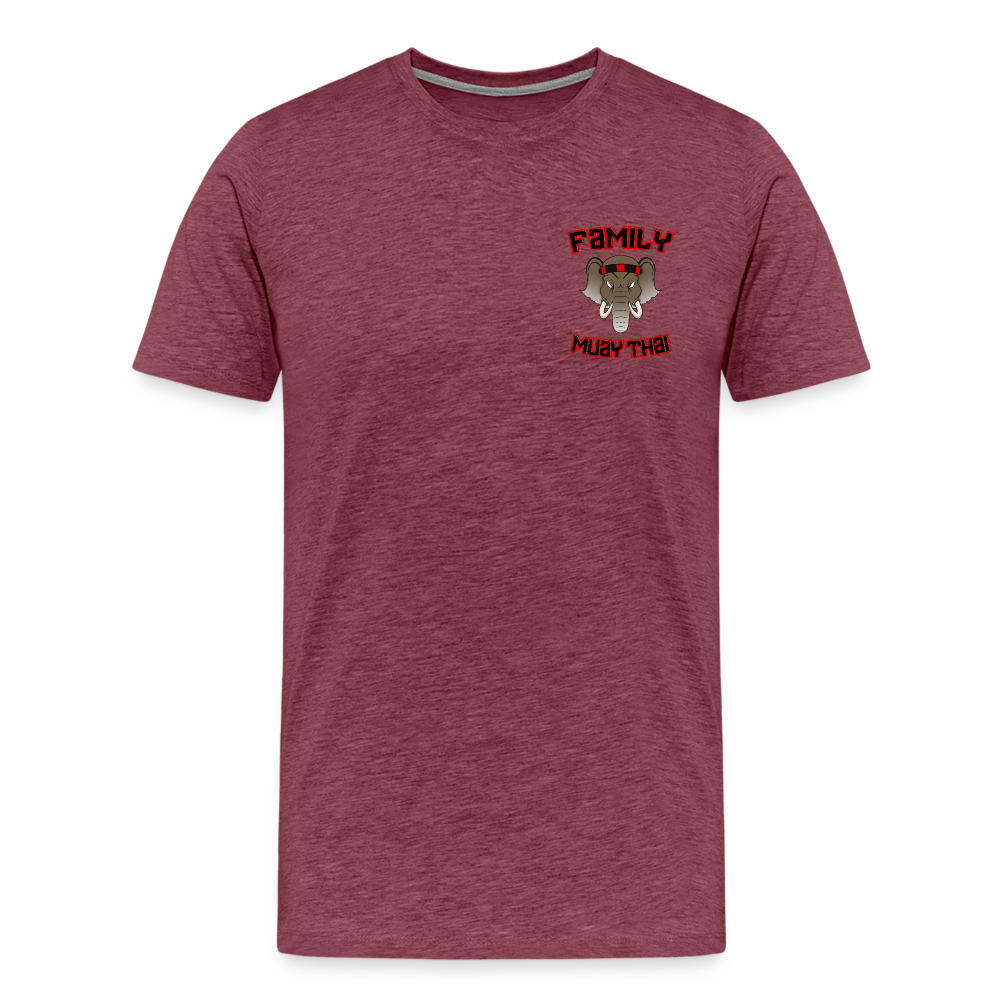 Men’s Premium T-Shirt - rouge bordeaux chiné