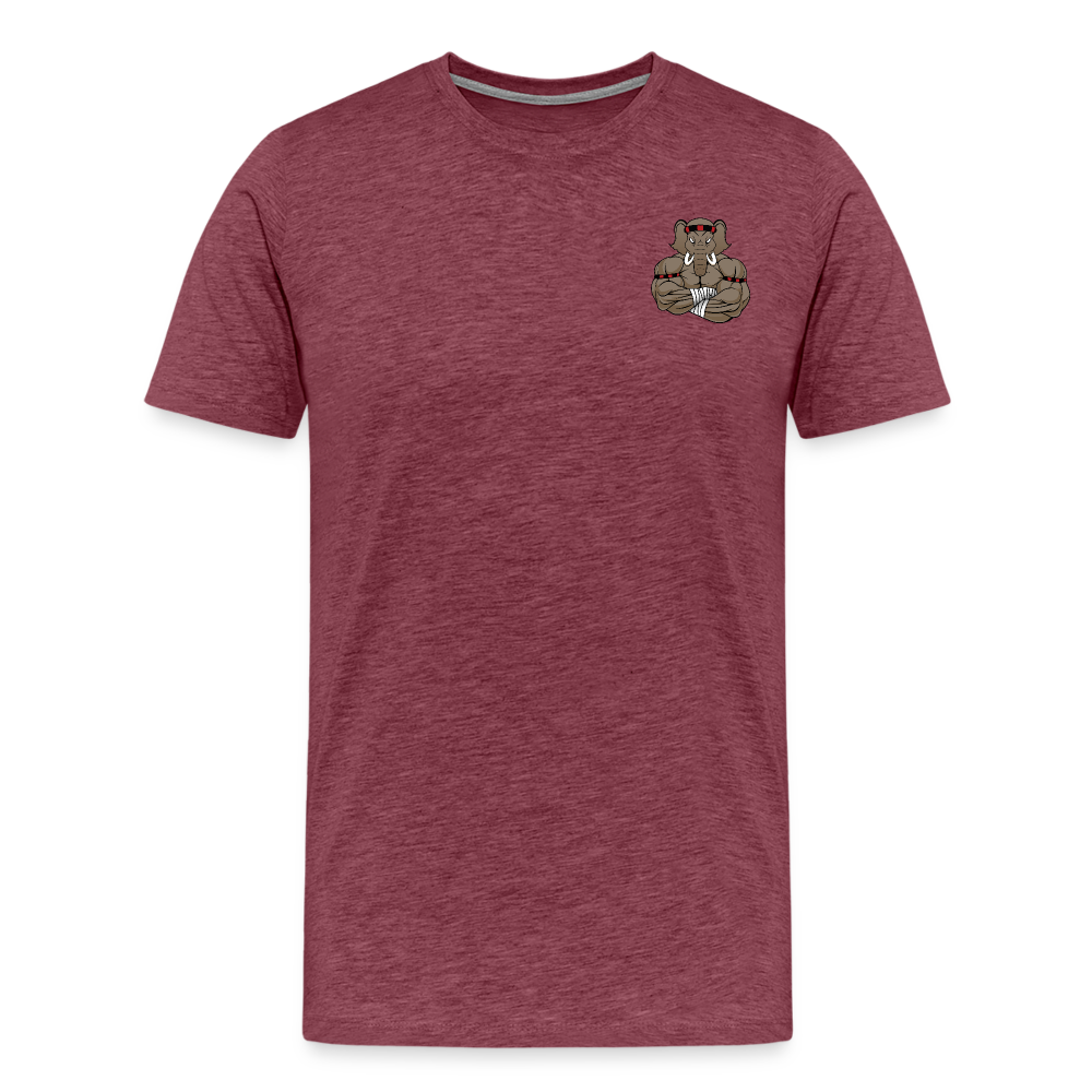 T-shirt Premium Homme - rouge bordeaux chiné