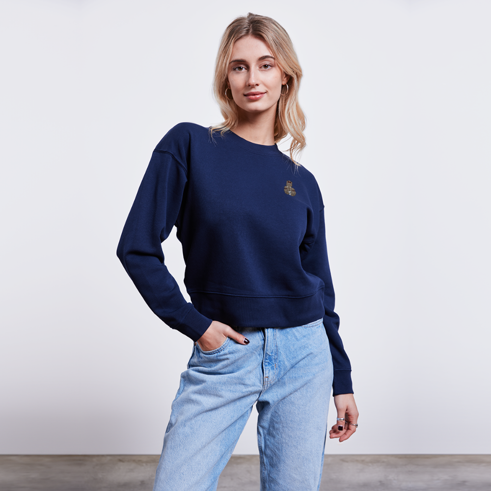 Sweat bio CROPSTER Stanley/Stella Femme - bleu marine