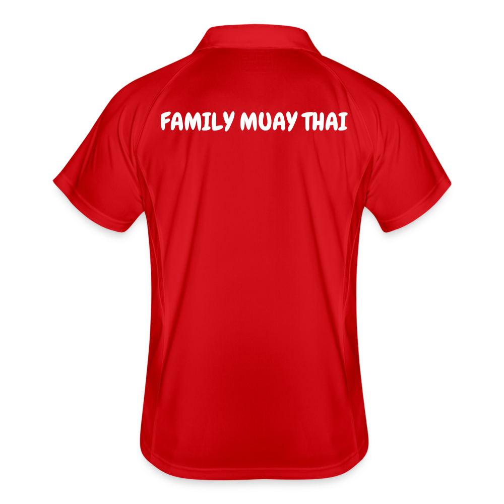 Polo respirant Homme - rouge/blanc