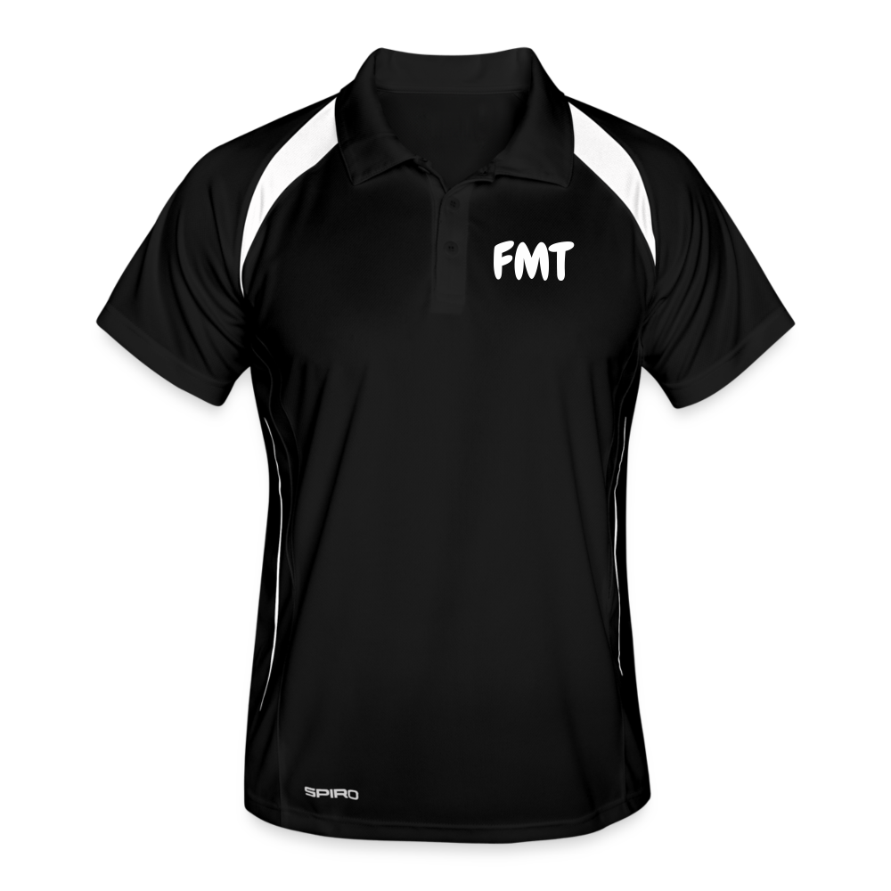 Polo respirant Homme - noir/blanc