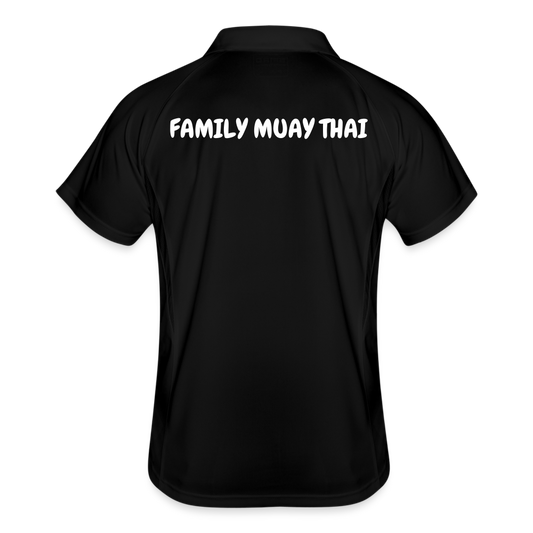 Polo respirant Homme - noir/blanc