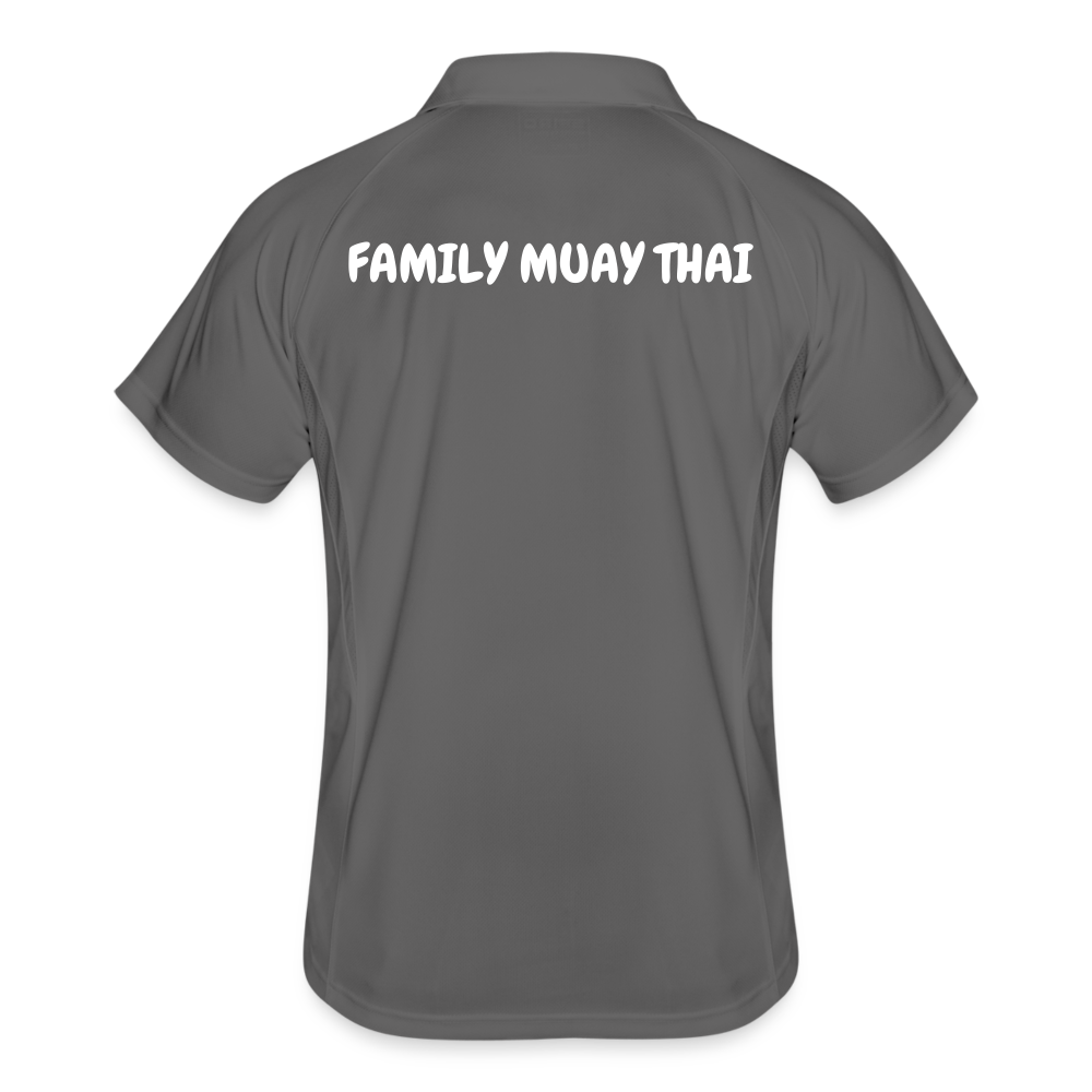 Polo respirant Homme - gris/vert citron