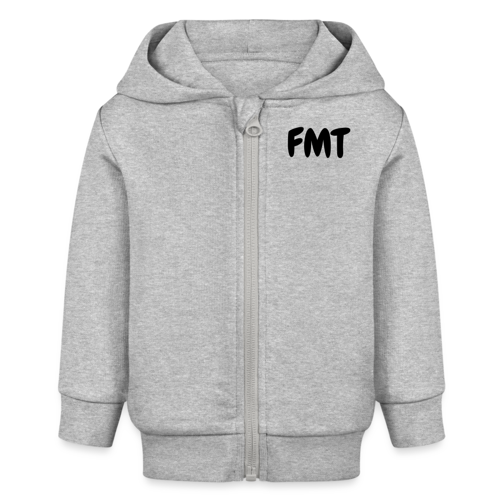 Veste à capuche bio CONNECTOR Stanley/Stella Bébé - gris chiné