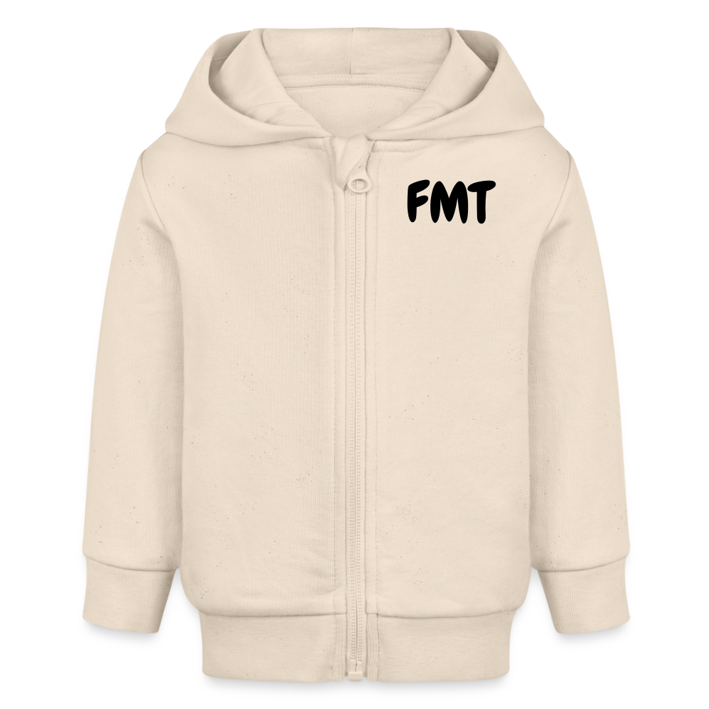 Veste à capuche bio CONNECTOR Stanley/Stella Bébé - blanc cassé